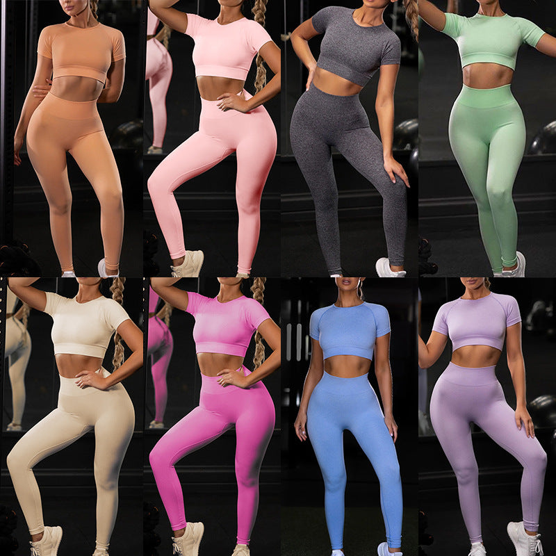 Women fitness active gym seamless botee Yoga Set - The JoyS