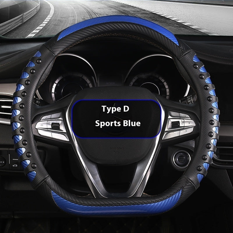 Leather Silicone Four Season Car Accessories Steering Wheel Cover - The JoyS