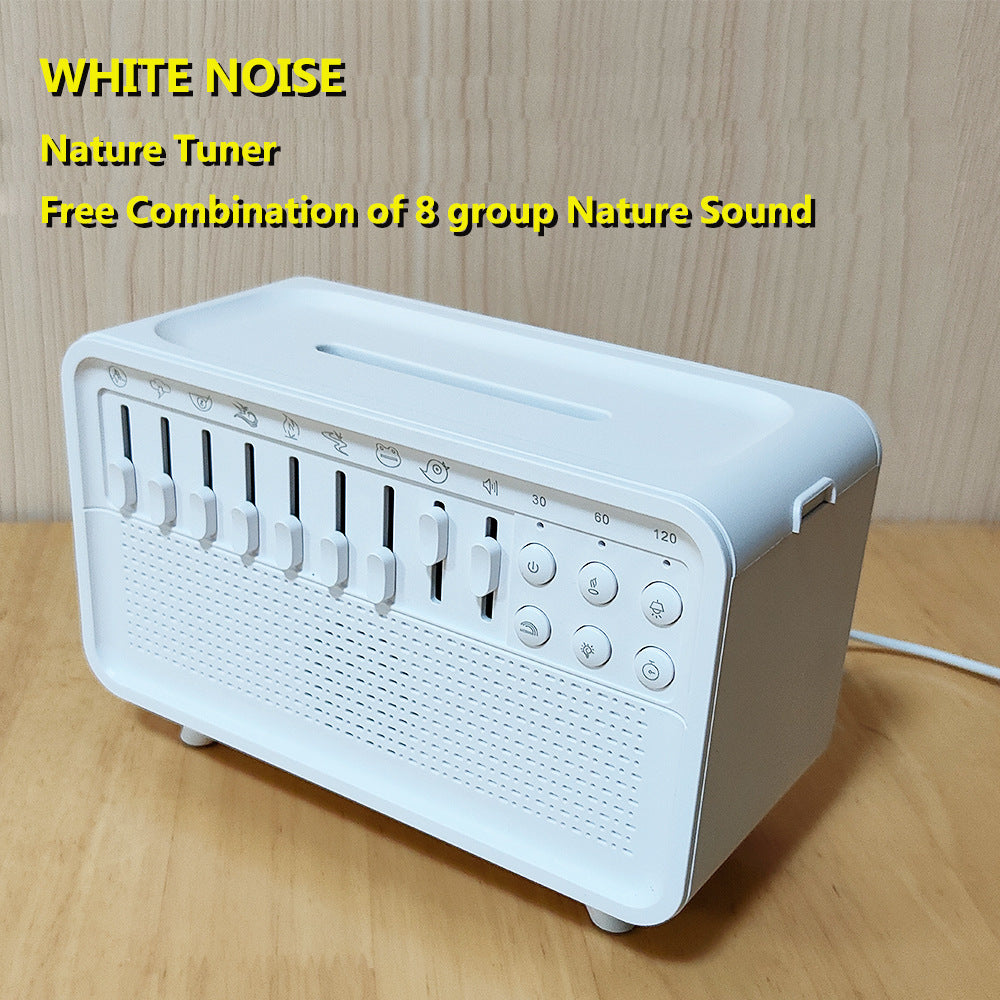 3 In 1 Bluetooth Speaker White Noise Sleep Night Light Humidifier All-in-one Machine Free Combination Of 8 Group Nature Sound - The JoyS
