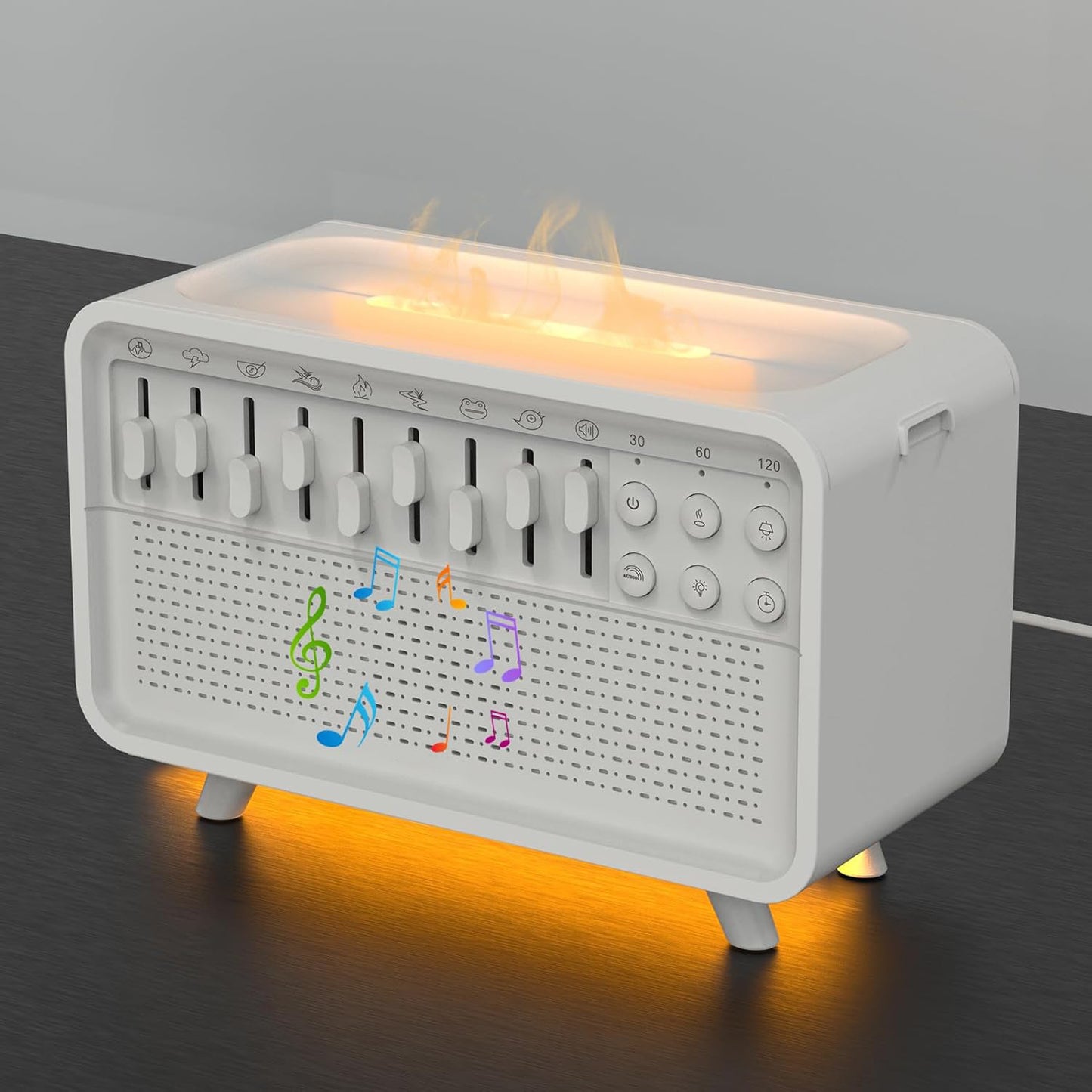 3 In 1 Bluetooth Speaker White Noise Sleep Night Light Humidifier All-in-one Machine Free Combination Of 8 Group Nature Sound - The JoyS