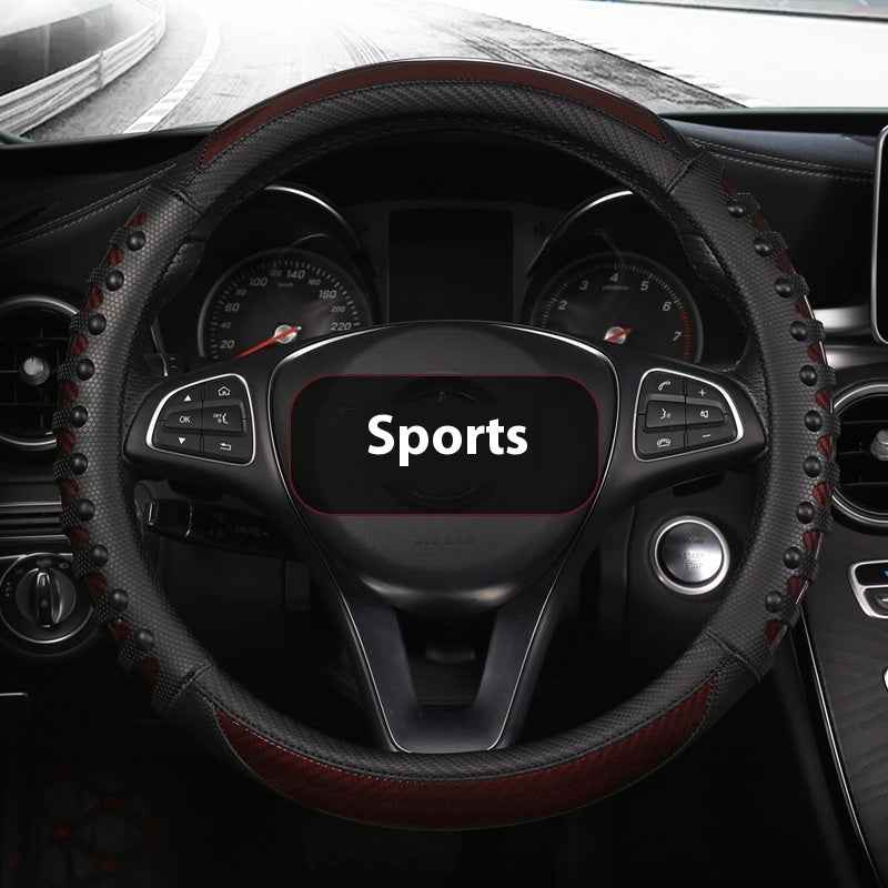 Leather Silicone Four Season Car Accessories Steering Wheel Cover - The JoyS